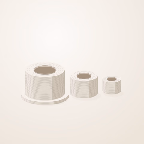 Bujes y separadores de nylon impresos en 3D de tres diametros